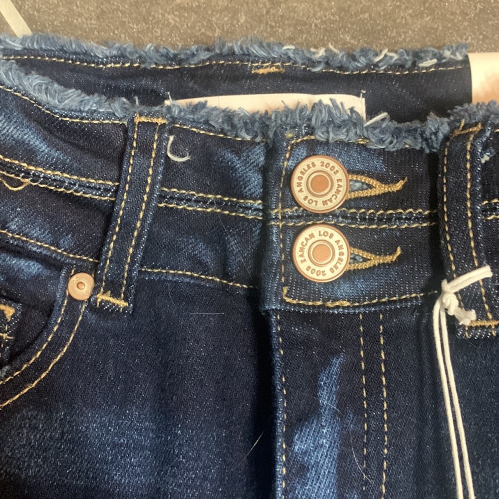 Dark Wash High-Rise Skinny Jeans - Blue - Picture 4 of 8